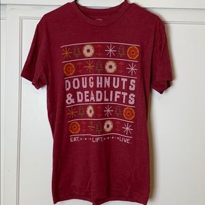 Doughnuts & Deadlifts “DOUGHlivery” tee